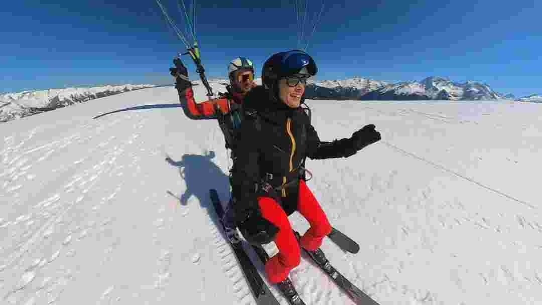 Parapente Courchevel - Vol tandem Col de la Loze - Bapteme parapente Alpes Savoie